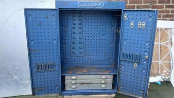 Werkgereedschap - vintage Gedore 1400 L wandmontage