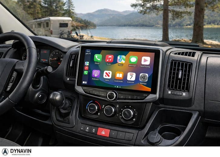 Camper navigatie fiat ducato carkit android 15 apple carplay, Auto diversen, Autoradio's, Nieuw, Ophalen of Verzenden