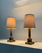 Herda Verlichting - Tafellamp - Twee gietijzeren messing