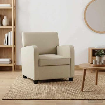 vidaXL Fauteuil Zand fluweel, Huis en Inrichting, Verzenden, Nieuw