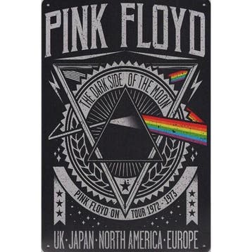 Wandbord -  Pink Floyd The Dark Side Of The Moon Tour 72/73, Ophalen of Verzenden, Nieuw