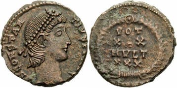 Roemisches Kaiserreich Constantius Ii Follis Antiochia 34..., Verzenden