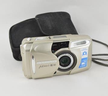 Olympus Mju III 80 + Multi AF Zoom 38-80mm Lens + Protective, Nieuw