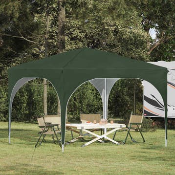 vidaXL Pop-up partytent 290 x 290 x 245 cm Groen, Tuin en Terras, Partytenten, Verzenden, Nieuw, Partytent
