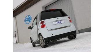 FOX Smart Fortwo Coupe 451 einddemper cross exit rechts/link, Verzenden, Nieuw