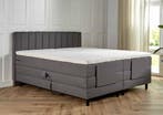 ACTIE! Elektrische boxspring Vienna 140 200 Antraciet, Verzenden, Nieuw, 140 cm, Twijfelaar