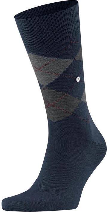 Burlington Wol Edinburgh Blauw 6123 maat 40-46 Heren, Kleding | Heren, Sokken en Kousen, Verzenden, Nieuw, Blauw, Burlington