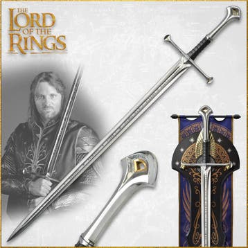 Lord of the Rings Replica 1/1 Anduril: Sword of King Eles..., Ophalen of Verzenden, Nieuw