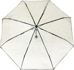 Smati Transparant Basic Paraplu - Transparant - Opvouwbaar -, Verzenden, Nieuw