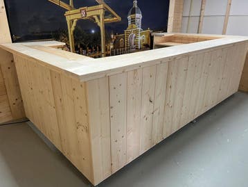 Luxe U-vormige Bar op Maat | Dé Eye-catcher voor Huis & Zaak, Ophalen of Verzenden, Nieuw, Inclusief barstoelen
