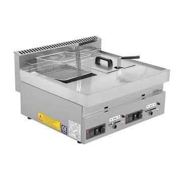 UnniCooking Friteuse | 650 SERIE | Gas | 8+8L | 90°C/190°C |, Ophalen of Verzenden, Nieuw in verpakking
