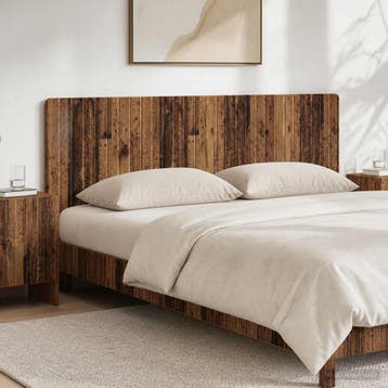 vidaXL Wandgemonteerd Hoofdeinde ZWOLLE Oud hout Bewerkt, Verzenden, Nieuw, Bruin, Hout