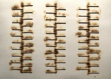 Bernard Aubertin (1934-2015) - Dessin de feu - XXL - 1974, Antiek en Kunst