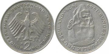 2 Dm Duitsland Fehlpraegung 2 Mark 1991 A Stempeldrehung..., Verzenden