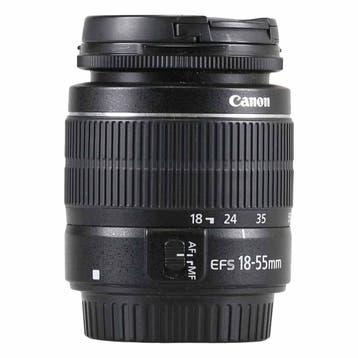Canon EF-S 18-55mm f/3.5-5.6 III met garantie, Gebruikt, Canon, Ophalen of Verzenden, Standaardlens