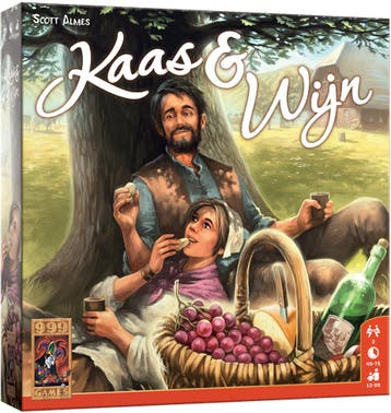 Kaas & Wijn - Bordspel | 999 Games - Gezelschapsspellen, Hobby en Vrije tijd, Gezelschapsspellen | Bordspellen, Verzenden, Nieuw