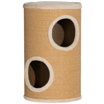 TRUUSK Krabton 60 cm voor Katten - 2 Holletjes - Sisal Krabp, Verzenden, Nieuw
