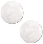 10 x Polaris Cabochon 7mm Jais white (Cabochons en camée), Ophalen of Verzenden, Nieuw, Overige typen