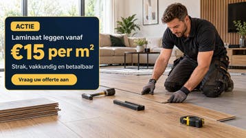 Laminaat leggen vanaf €15 per m² – strak, vakkundig, Garantie, Vloerbewerking of Renovatie