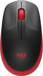 Logitech M190 Optical USB-A Zwart-Rood Retail Wireless, Ophalen of Verzenden, Nieuw