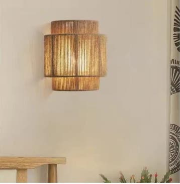 Henneptouw Wandlamp –Moderne Handgemaakte Bedlamp en Sfeerve, Verzenden, Nieuw