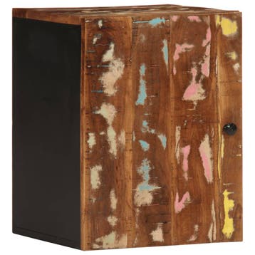 vidaXL Badkamerwandkast 38x33x48 cm massief recycled hout, Verzenden, Nieuw, (Half)hoge kast, Minder dan 100 cm