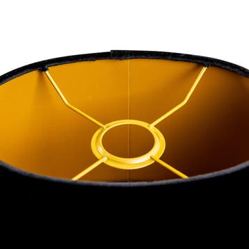 Velours lampenkap zwart ovaal 25/16/15, Huis en Inrichting, Lampen | Lampenkappen, Verzenden, Nieuw, Zwart, Ovaal