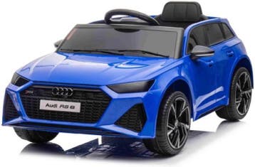 Elektrische Kinderauto Audi RS6 Blauw - Afhalen in Boxmeer, Ophalen, Nieuw