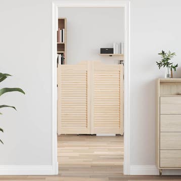 vidaXL Schuifdeuren Naturel 90 x 40 cm Massief grenenhout, Verzenden, Nieuw
