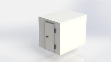BG-Line Koelcel/Vriescel B180xD210xH220cm, 8cm wanden, met, Nieuw in verpakking