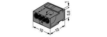 Wago Micro Lasklem - 243-204 [100 Stuks], Verzenden, Nieuw, Overige typen