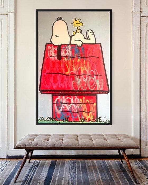 Gunnar Zyl - Snoopy & Woodstock XXL, Antiek en Kunst, Kunst | Schilderijen | Modern