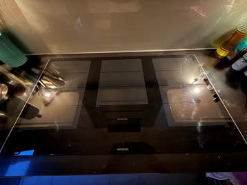 Inductie Kookplaat Siemens met schade, Ophalen, Gebruikt, Inbouw, Inductie
