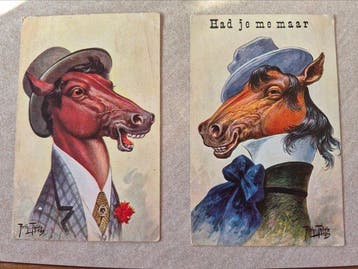Duitsland - Fantasie - Paarden in menselijke gedaantes -, Gelopen