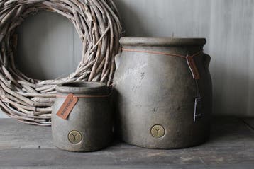 Brynxz set van 2 potten Brown 15 / 26 cm, Huis en Inrichting, Ophalen of Verzenden, Nieuw