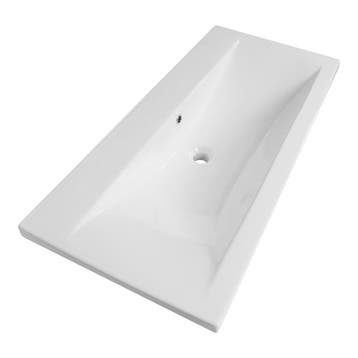 Brauer Halo Wastafel - 100 cm - met 1 Spoelbak en 0, Ophalen of Verzenden, Nieuw