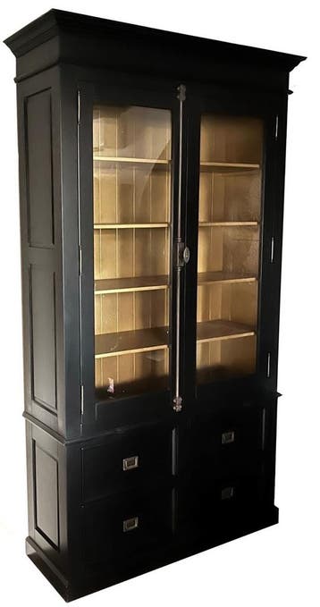 Buffetkast zwart - goud Zeist 140 x 240cm, Ophalen of Verzenden, Nieuw