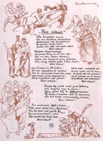 Het citaat op spotprent (lijst optie, Lithos), Verzenden