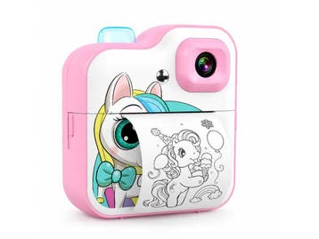 Veiling - iTeck Kindercamera met instant Thermische Printer, Nieuw