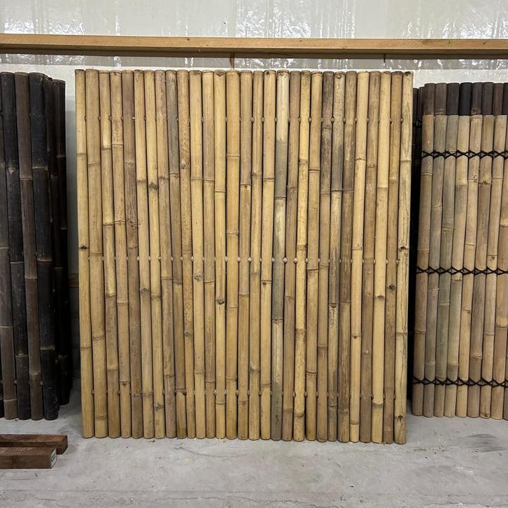 Outlet bamboe schuttingen - 180x200 cm - Naturel, Tuin en Terras, Schuttingen, Nieuw, Verzenden