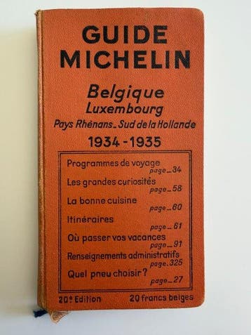 Guide Michelin - Guide Michelin. Belgique - 1934-1935