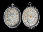 Reliekhouder - Zilver, Glas - 1800-1850 - Heilige Kruis van