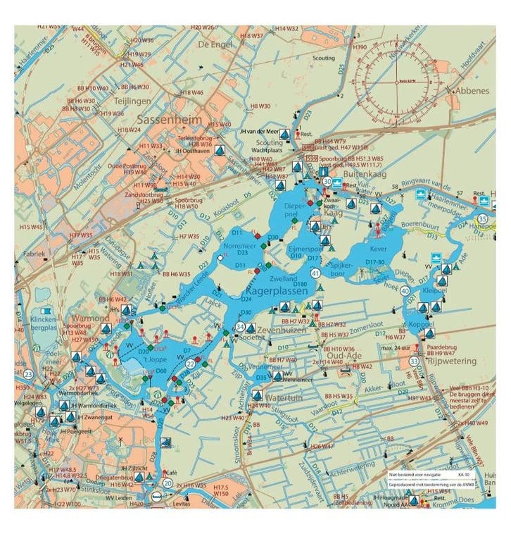 Kaartkussen Kaag, Watersport en Boten, Accessoires en Onderhoud, Nieuw, Ophalen of Verzenden