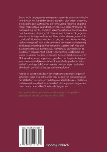 Staatsrecht begrepen / Recht begrepen 9789462127647, Boeken, Verzenden, Zo goed als nieuw, A.W. Heringa