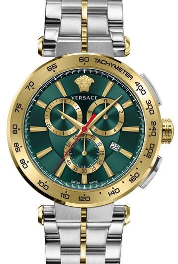 Versace VE6CA0523 Aion Chrono horloge, Overige merken, Staal, Verzenden, Polshorloge