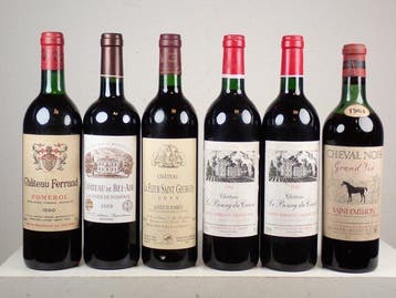 1990 Chateau Ferrand, 1964 Cheval Noir, 2008 Chateau de, Nieuw