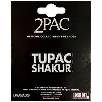 Tupac Text Logo - Pin officiële merchandise, Ophalen of Verzenden, Nieuw, Kleding