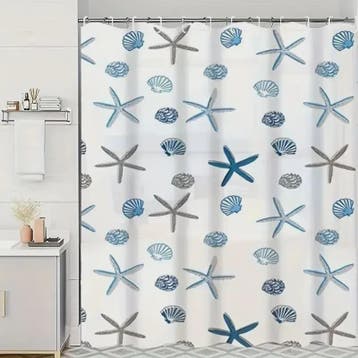 Waterdicht Douchegordijn PEVA met Zee Print - Badkamer Decor, Huis en Inrichting, Stoffering | Gordijnen en Lamellen, Verzenden