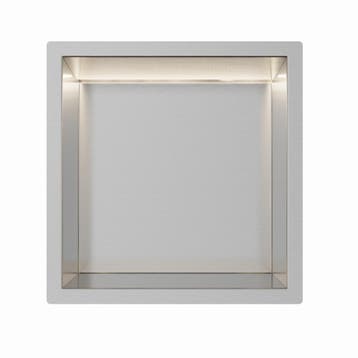 RVS Inbouwnis 30x30x10cm met RGB verlichting, Doe-het-zelf en Verbouw, Verzenden, Nieuw
