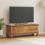 vidaXL TV-standaard met lade Naturel 110 x 35 x 40 cm, Huis en Inrichting, Kasten | Televisiemeubels, Minder dan 50 cm, Verzenden